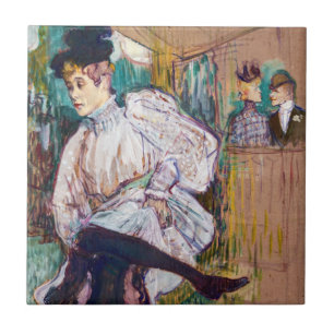 Toulouse-Lautrec - Jane Avril beim Tanzen Fliese