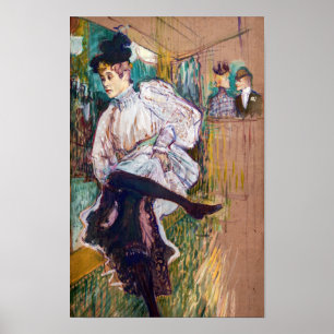 Toulouse-Lautrec - Jane Avril beim Tanzen Poster