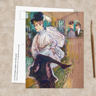 Toulouse-Lautrec - Jane Avril beim Tanzen Postkarte