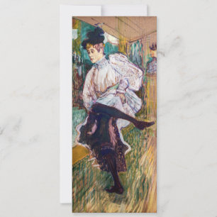 Toulouse-Lautrec - Jane Avril Dancing Einladung