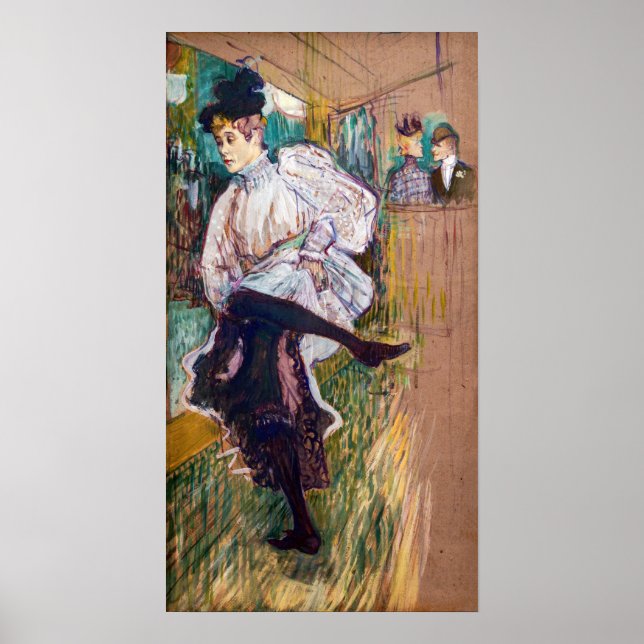 Toulouse-Lautrec - Jane Avril Dancing Poster (Vorne)