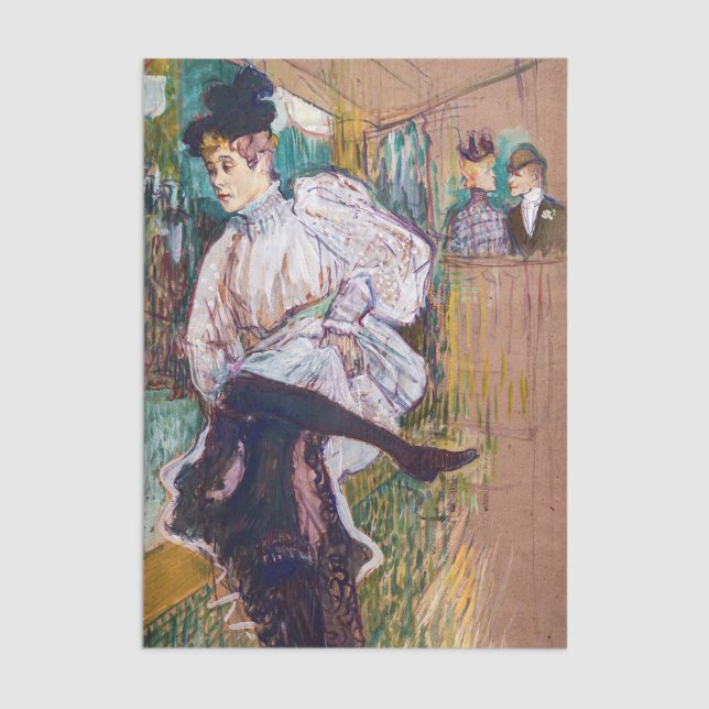 Toulouse-Lautrec - Jane Avril Dancing Seidenpapier (Von Creator hochgeladen)