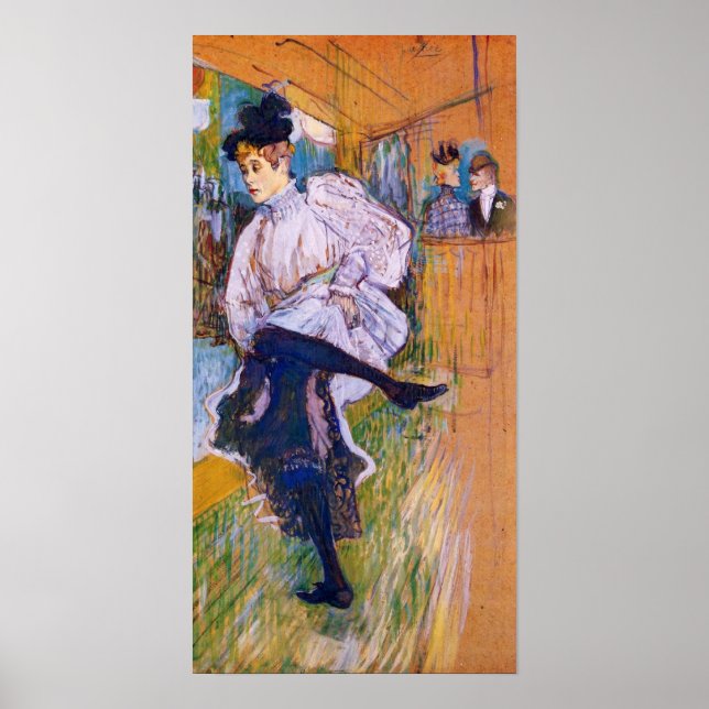 Toulouse-Lautrec - Jane Avril tanzt Poster (Vorne)