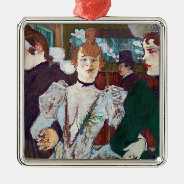 Toulouse-Lautrec - La Goulue Ankunft am Rouge Ornament Aus Metall (Vorne)