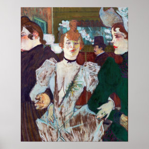 Toulouse-Lautrec - La Goulue Ankunft am Rouge Poster
