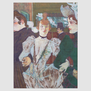 Toulouse-Lautrec - La Goulue kommt im Rouge an Seidenpapier