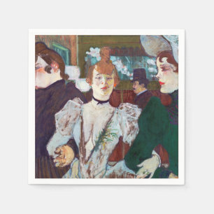 Toulouse-Lautrec - La Goulue kommt im Rouge an Serviette