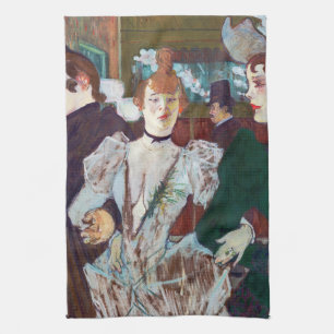 Toulouse-Lautrec - La Goulue kommt zum Rouge Geschirrtuch