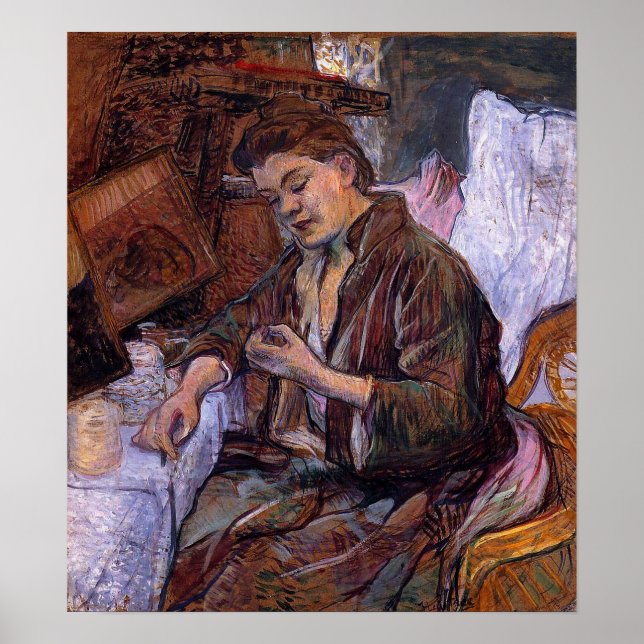 Toulouse-Lautrec - La Toilette Madame Fabre 1891 Poster (Vorne)
