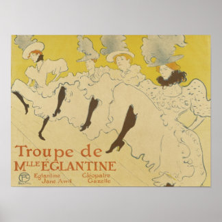 Toulouse Lautrec - La Troupe de Mlle Eglantine 189 Poster