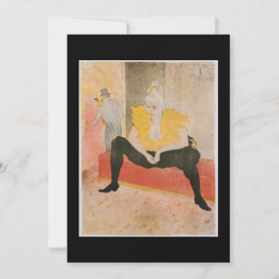 Toulouse-Lautrec - Mademoiselle Cha-u-kao Sitzend Einladung