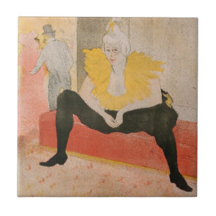 Toulouse-Lautrec - Mademoiselle Cha-u-kao Sitzend Fliese
