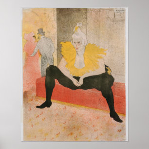 Toulouse-Lautrec - Mademoiselle Cha-u-kao sitzend Poster