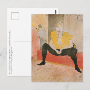 Toulouse-Lautrec - Mademoiselle Cha-u-kao Sitzend Postkarte