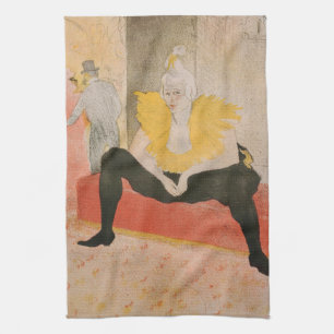 Toulouse-Lautrec - Mademoiselle Cha-u-kao Sitzplat Geschirrtuch