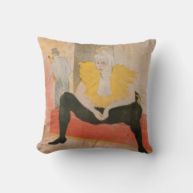 Toulouse-Lautrec - Mademoiselle Cha-u-kao Sitzplat Kissen (Vorderseite)