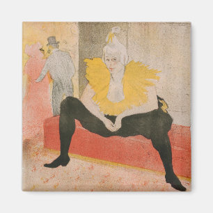 Toulouse-Lautrec - Mademoiselle Cha-u-kao Sitzplat Magnet