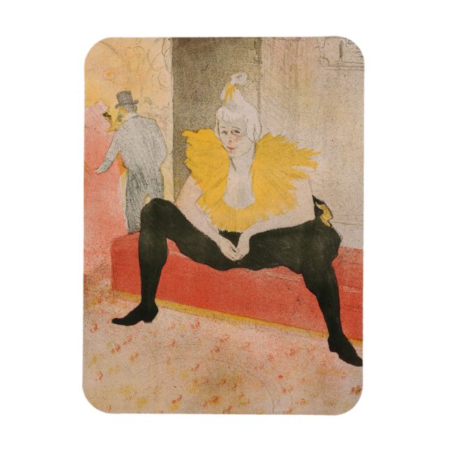 Toulouse-Lautrec - Mademoiselle Cha-u-kao Sitzplat Magnet (Vertikal)