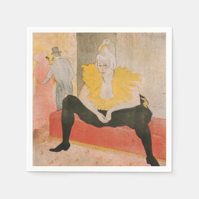 Toulouse-Lautrec - Mademoiselle Cha-u-kao Sitzplat Serviette (Vorderseite)