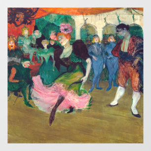 Toulouse-Lautrec - Marcelle Lender, Dancing Bolero Fensteraufkleber