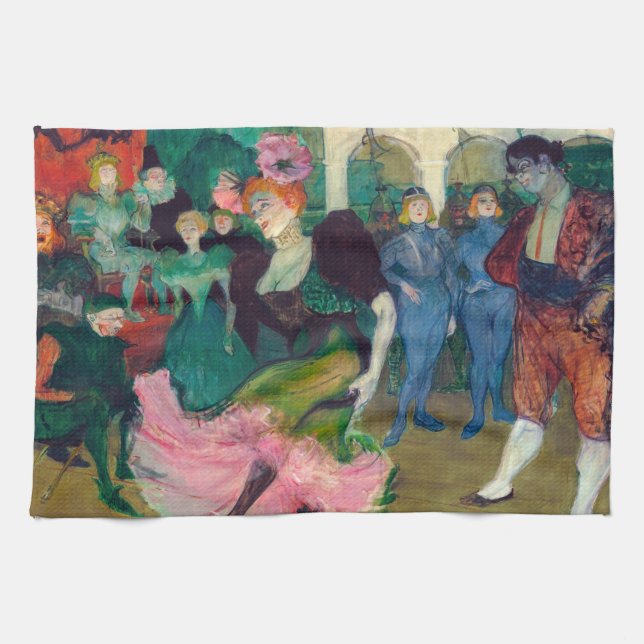 Toulouse-Lautrec - Marcelle Lender, Dancing Bolero Geschirrtuch (Horizontal)