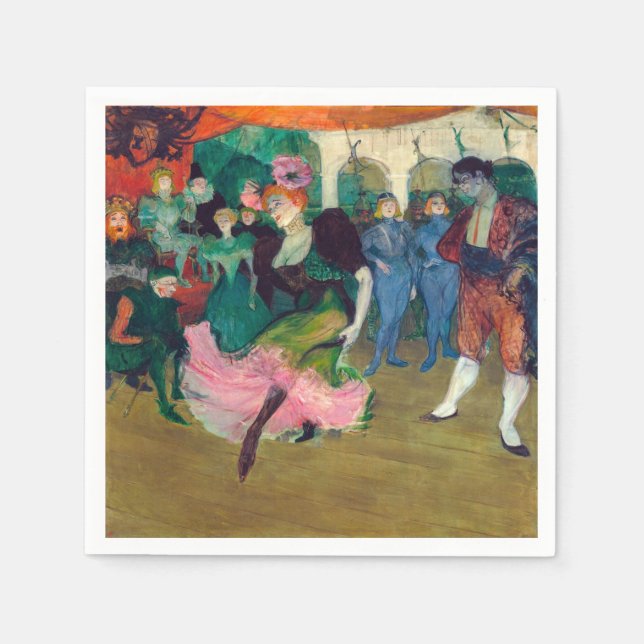 Toulouse-Lautrec - Marcelle Lender, Dancing Bolero Serviette (Vorderseite)