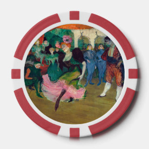 Toulouse-Lautrec - Marcelle Lender, Tanzender Bole Pokerchips