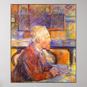 Toulouse-Lautrec Portrait von Van Gogh Poster