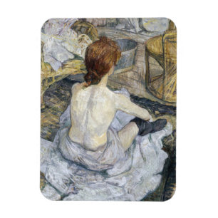 Toulouse-Lautrec - Rothaarige / Toilette Magnet