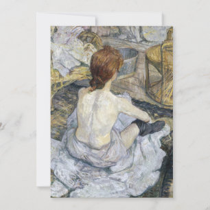 Toulouse-Lautrec - Rousse / La Toilette Einladung