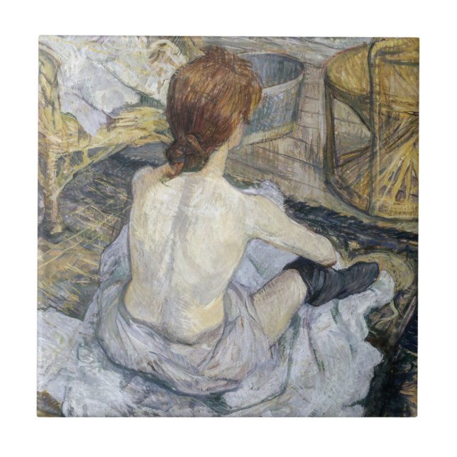 Toulouse-Lautrec - Rousse / Toilette Fliese (Vorderseite)
