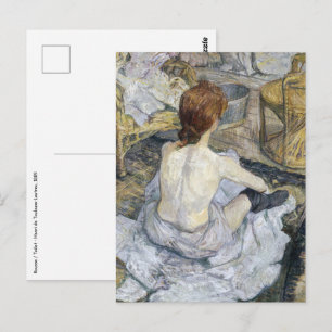 Toulouse-Lautrec - Rousse / Toilette Postkarte