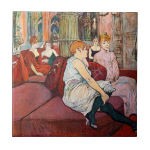 Toulouse-Lautrec - Rue des Moulins im Salon Fliese