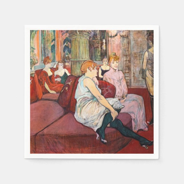 Toulouse-Lautrec - Rue des Moulins im Salon Serviette (Vorderseite)