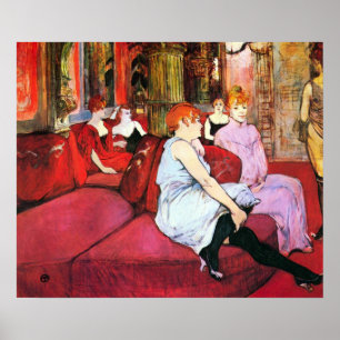Toulouse-Lautrec - Salon in der Rue de Moulins Poster