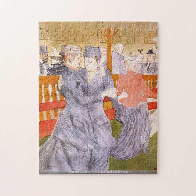 Toulouse-Lautrec - Tanzen am Rouge Puzzle (Vertikal)