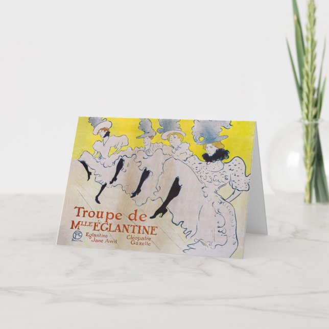 Toulouse-Lautrec - Troupe de Mlle Eglantine Karte (Vorderseite)