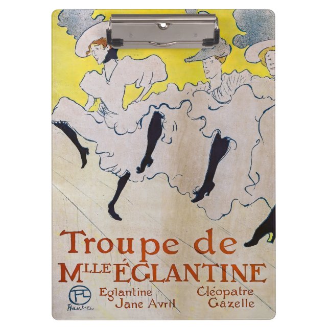 Toulouse-Lautrec - Troupe de Mlle Eglantine Klemmbrett (Vorderseite)