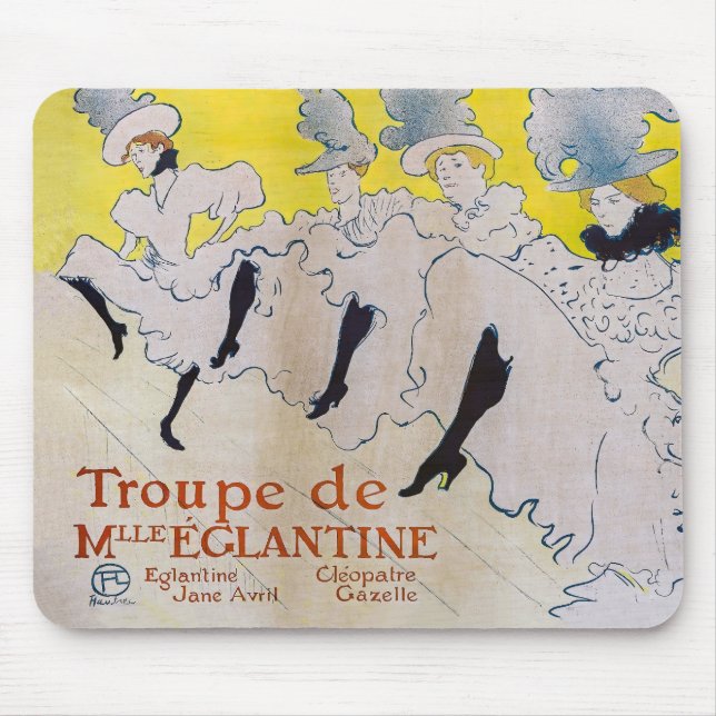 Toulouse-Lautrec - Troupe de Mlle Eglantine Mousepad (Vorne)