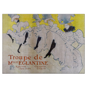 Toulouse-Lautrec - Troupe de Mlle Eglantine Schneidebrett