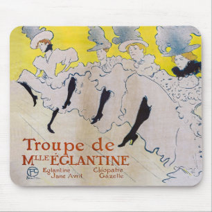 Toulouse-Lautrec - Truppe von Fräulein Eglantine Mousepad