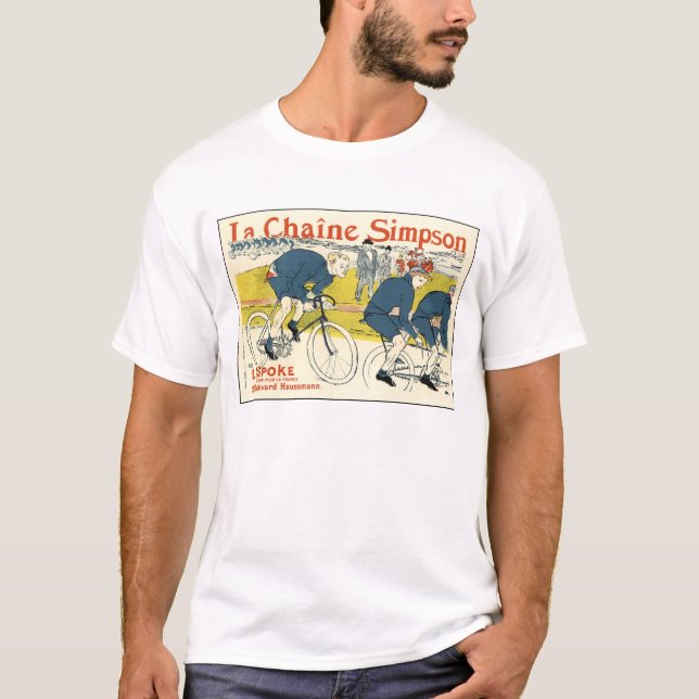 Toulouse-Lautrec - Vintage Fahrradkunst T-Shirt (Vorderseite)