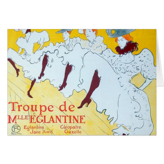 Toulouse Lautrec Yellow Dancing Girl Poster (Vorderseite (Horizontal))