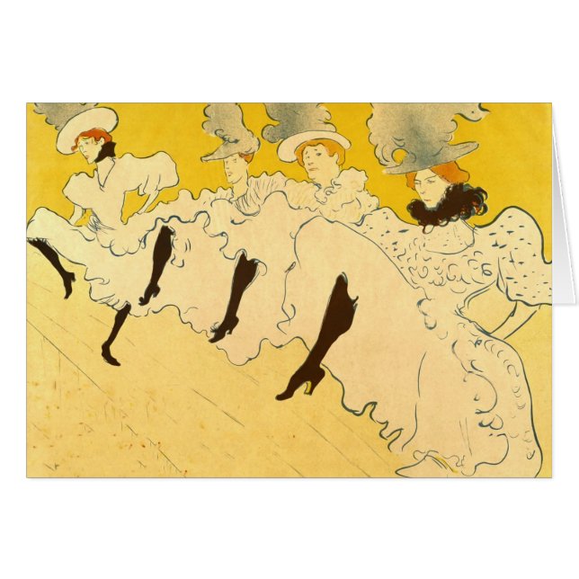 Toulouse Lautrec Yellow Dancing Girl Poster (Vorderseite (Horizontal))