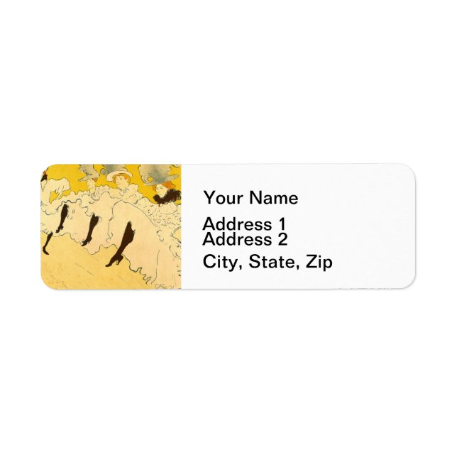 Toulouse Lautrec Yellow Dancing Girl Poster (Vorne)