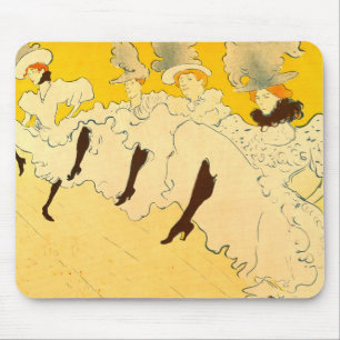 Toulouse Lautrec Yellow Dancing Girl Poster Mousepad