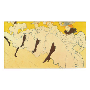 Toulouse Lautrec Yellow Dancing Girl Poster Namenschild