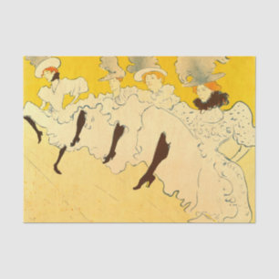 Toulouse Lautrec Yellow Dancing Girl Poster Seidenpapier