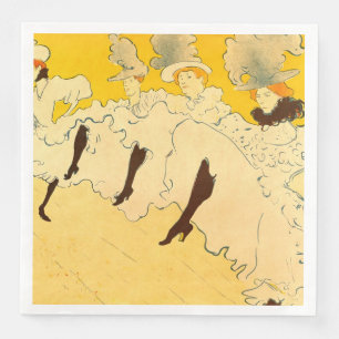 Toulouse Lautrec Yellow Dancing Girl Poster Serviette
