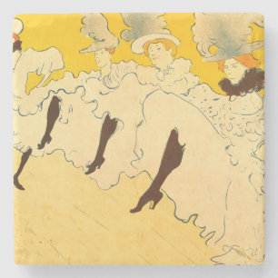 Toulouse Lautrec Yellow Dancing Girl Poster Steinuntersetzer